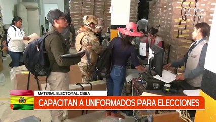 CAPACITAN A UNIFORMADOS PARA ELECCIONES