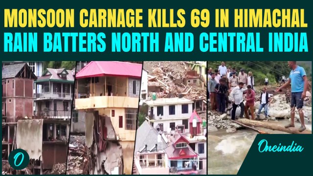 Himachal Monsoon Disaster Kills 69 As Landslides, Floods Wreck Roads | Red Alert In North India
