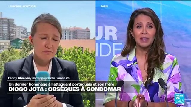 Proches, anonymes, fans et acteurs du monde du football ont rendu un dernier hommage à l'attaquant portugais de Liverpool Diogo Jota, mort à 28 ans d'un accident de la route avec son frère, lors d'obsèques à Gondomar, près de Porto