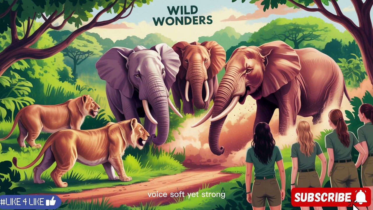 LIONS vs ELEPHANTS 🦁🐘 | Most Dangerous Jungle Battle with Beautiful Woman Explorer | WILD WONDERS
