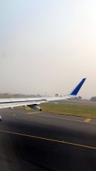 Indigo Aircraft taking off from Delhi Airport