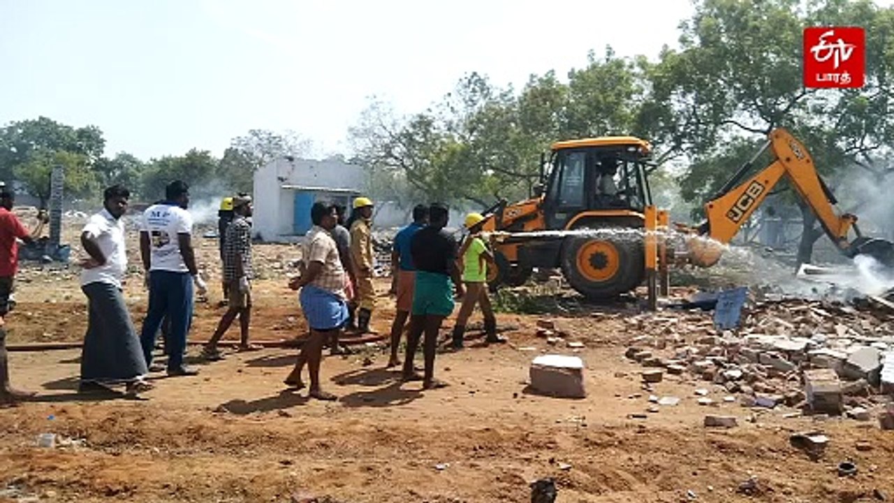 சாத்தூர் அருகே பட்டாசு ஆலையில் பயங்கர வெடி விபத்து... ஒருவர் பலி!