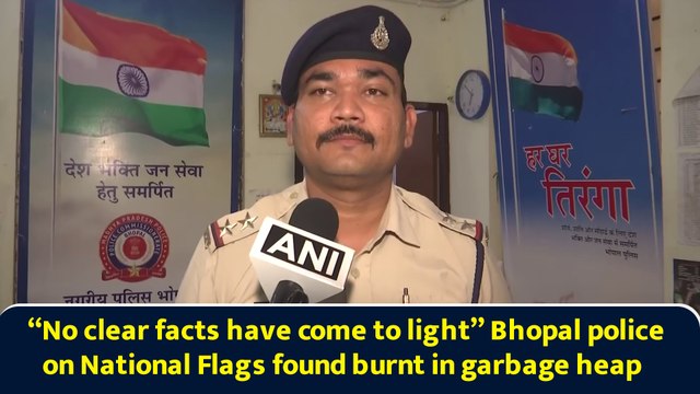 “No clear facts have come to light” Bhopal police on National Flags found burnt in garbage heap