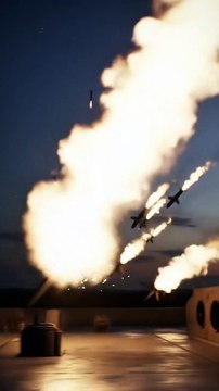 Missile launch Iran Israel conflict #war #share #conflict #missile #launch #like #subscribe #music