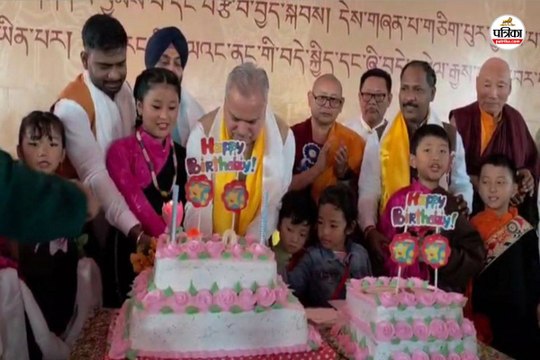 मैनपाट में तिब्बतियों ने धूमधाम से मनाया बुद्धिस्ट धर्मगुरु दलाई लामा का 90वां जन्मदिन