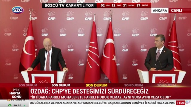 Özgür Özel ve Ümit Özdağ'dan ortak basın açıklaması