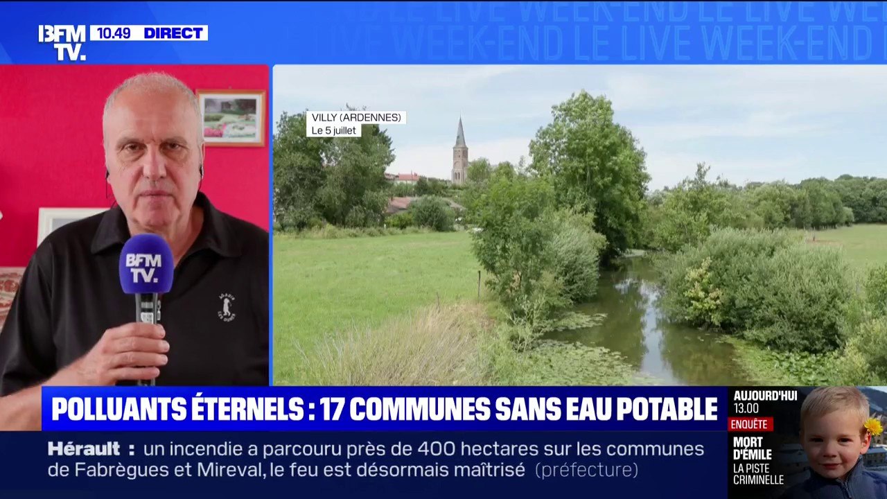 Polluants éternels dans l'eau du robinet: les habitants de Villy (Ardennes) "sont inquiets", confie le maire de la commune