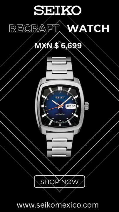 Reloj Seiko SNKP23 Automático 🕰️ Estilo Retro Azul con Precisión Japonesa 🇲🇽 #Shorts