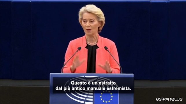 Von der Leyen critica la mozione di sfiducoia dell'estrema destra