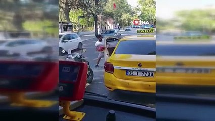 Yanlış taksiciye bulaştı! Dayak yemekten zor kurtuldu!