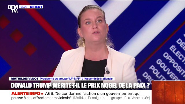 Pour Mathilde Panot (LFI) la France a une défense du droit international qui est à géométrie et à géographie variable