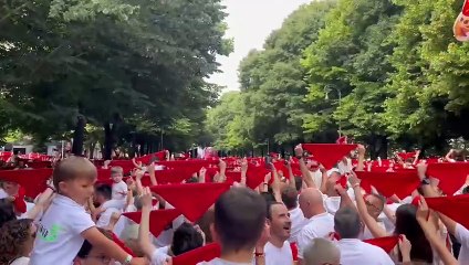 Chupinazo de San Fermín Paseo Sarasate