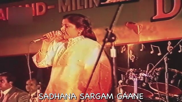 Udit Narayan & Sadhana Sargam Live | Mujhe Neend Na Aaye | Anand Milind Nite | Dil | 90s