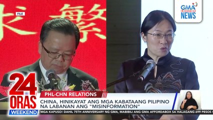 China, hinikayat ang mga kabataang Pilipino na labanan ang "misinformation" | 24 Oras Weekend