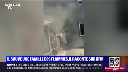 Paris: Fousseynou Cissé a sauvé une famille d'un incendie dans le 18ème arrondissement ce vendredi, il témoigne sur BFMTV