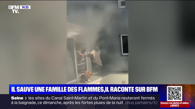Paris: Fousseynou Cissé a sauvé une famille d'un incendie dans le 18ème arrondissement ce vendredi, il témoigne sur BFMTV