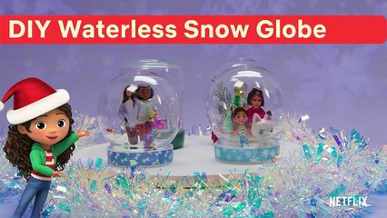 DIY Waterless Snow Globes ❄️ Gabby’s Dollhouse, Spellbound, & More!  Netflix Jr