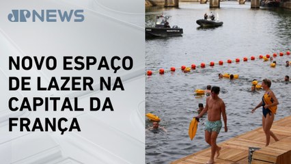 Paris reabre o Rio Sena para banhistas após 100 anos com uso gratuito de instalações