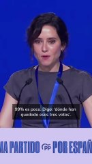 Ayuso se dirige a Feijóo: "Vamos a estar en todo momento a tu lado"