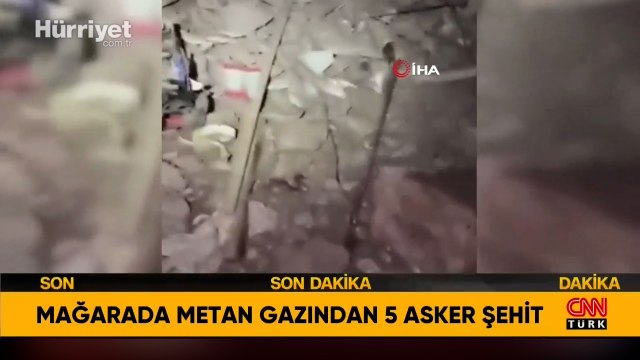MSB'den açıklama: Mağarada metan gazı nedeniyle beş asker şehit oldu