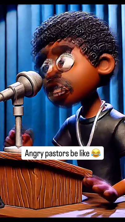angry pastor in sunday church be like