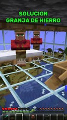 Solucion porque mi granja de hierro no funciona en minecraft
