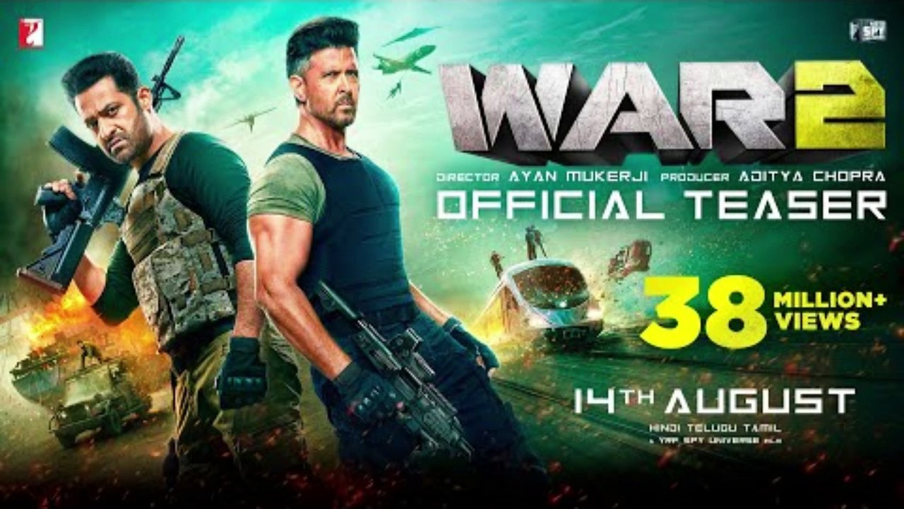Official WAR 2 Teaser | Hrithik Roshan, NTR, Kiara Advani | Ayan Mukerji | YRF Spy Universe