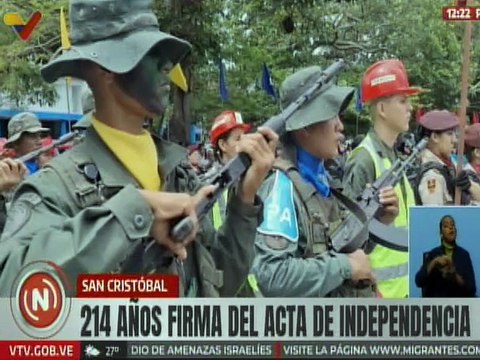 Táchira | Autoridades regionales conmemoraron 214° aniversario de la Firma del Acta de Independencia