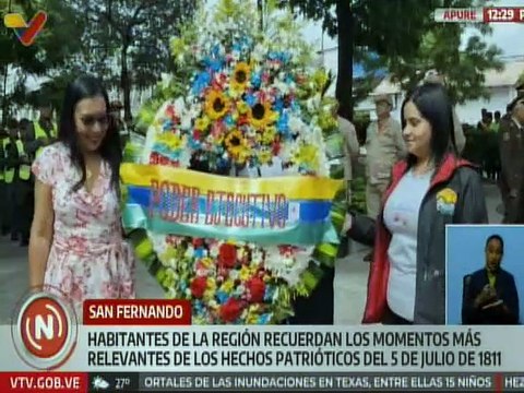 Apure | Realizaron acto conmemorativo por el 214° aniversario de la Firma del Acta de Independencia