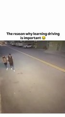The reason why learning driving is important😂