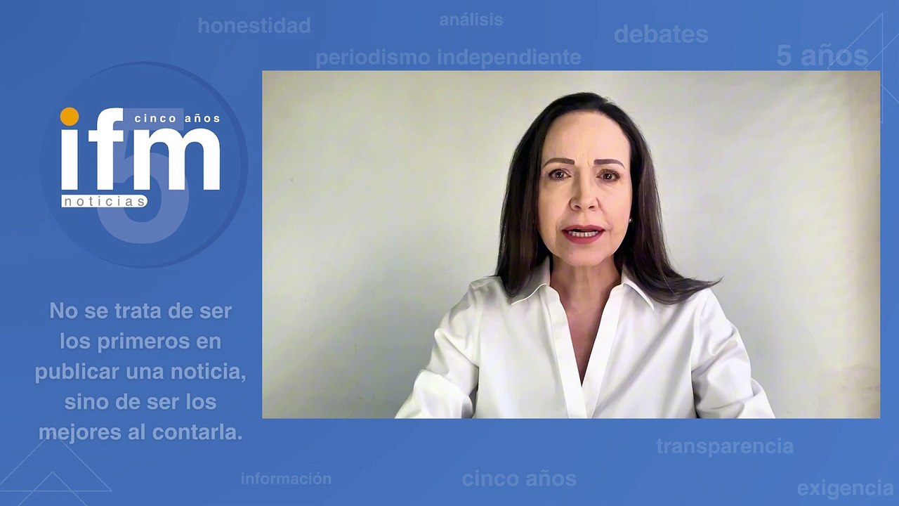 María Corina Machado hace un llamado a los militares de Venezuela