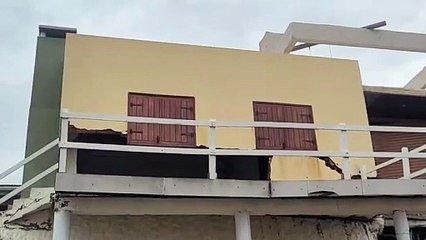 Así quedaron las casas entre Monte y Sauce después de la última sudestada