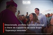 Emocionada, prefeita Corrinha entrega a chave de Cajazeiras ao novo bispo: “Esperança renovada”