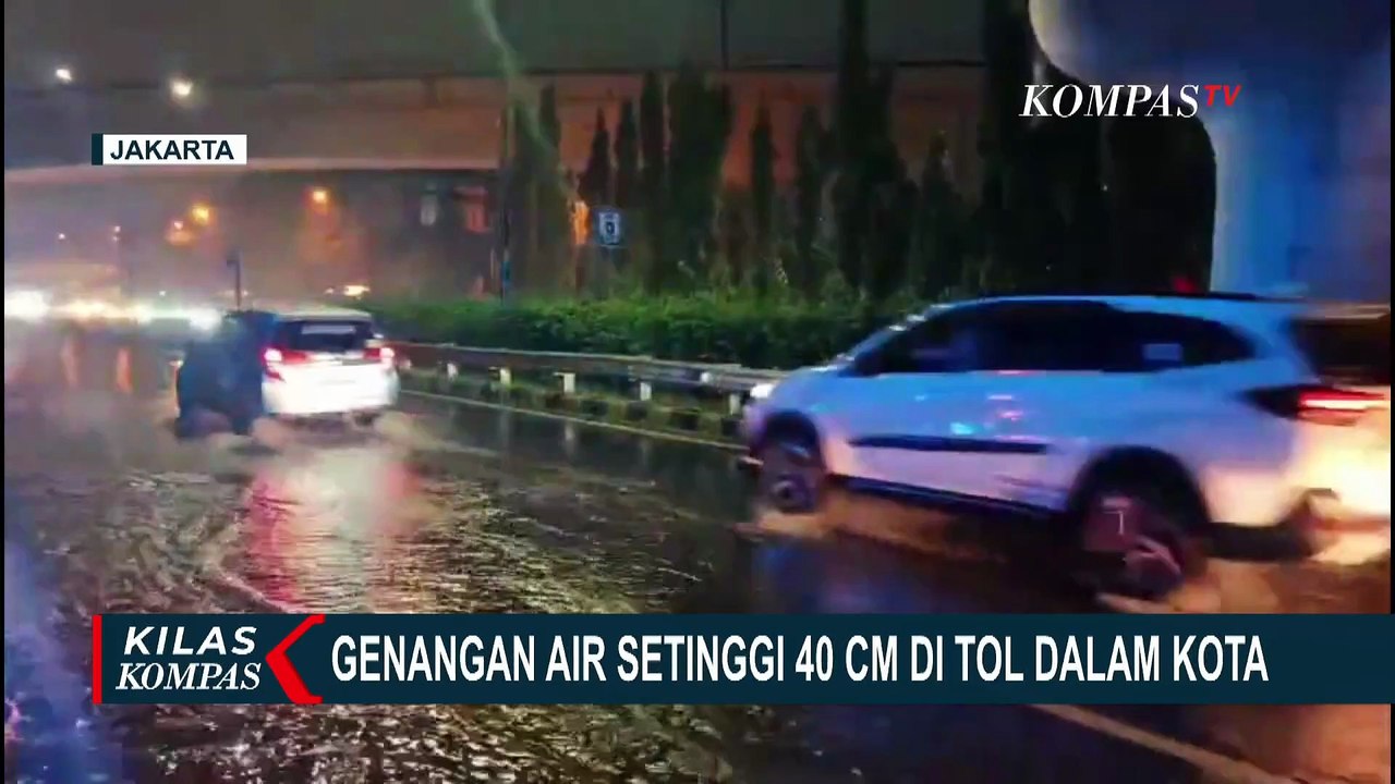 Banjir di Jakarta: Genangan Air di Tol Dalam Kota, Akses Jl Tendean Macet Karena Kali Mampang Meluap