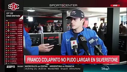 La palabra de Franco Colapinto tras el abandono en la carrera