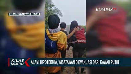 Evakuasi Wisatawan Hipotermia yang Sempat Hilang di Kawah Putih oleh Polisi