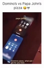 papa John vs domino's pizza customer care order prank call