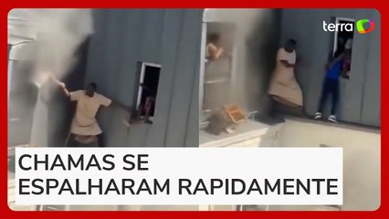 Vizinho resgata crianças pela janela durante incêndio em Paris