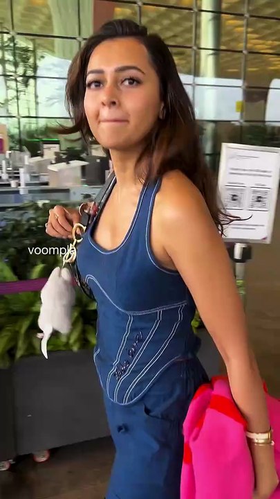 been less than 24 hours since she flew in. and shes jetting out already tejasswi prakash.hd