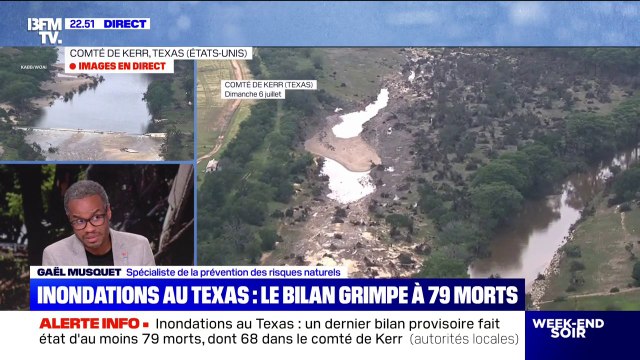 Inondations au Texas: un dernier bilan provisoire fait état d'au moins 79 morts, dont 68 dans le comté de Kerr
