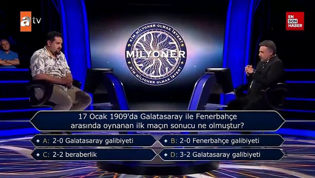 Kim Milyoner Olmak İster'de Galatasaray-Fenerbahçe sorusu