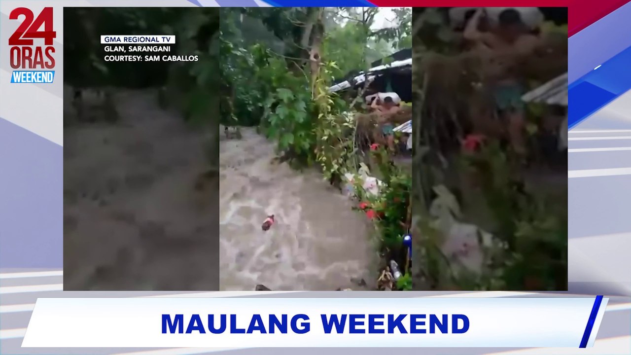 Irrigation canal sa Sarangani, umapaw dahil sa lakas ng ulan; kapilya, pinasok ng baha | 24 Oras Weekend