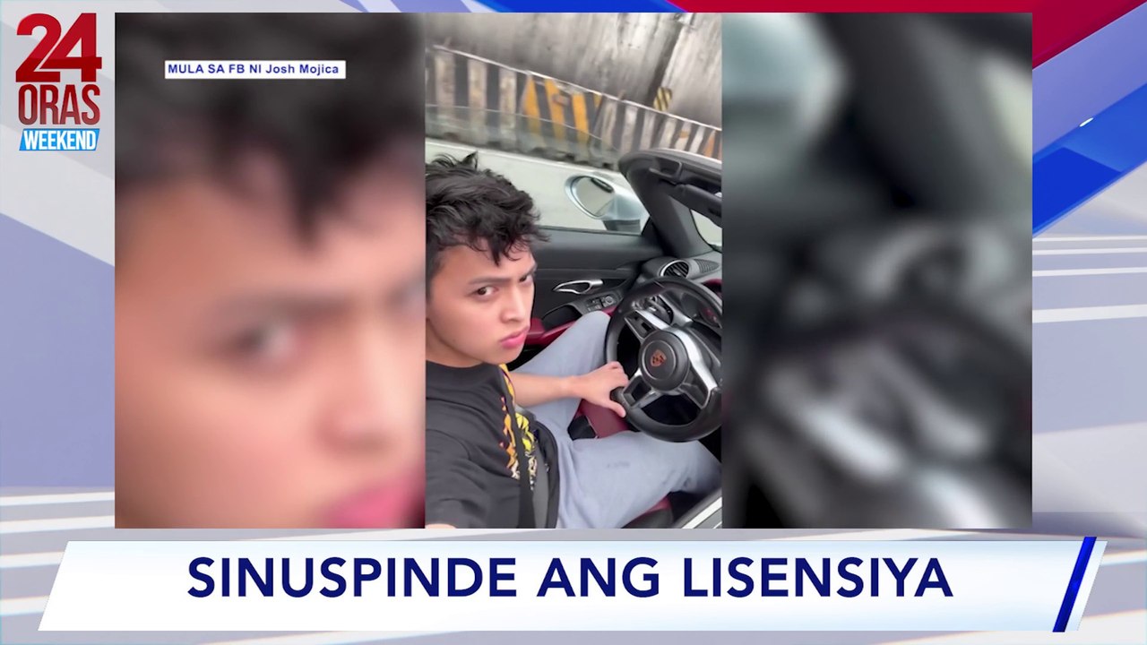 Driver's license ng content creator na nagse-cellphone habang nagmamaneho, sinuspende ng LTO | 24 Oras Weekend