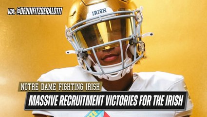 Notre Dame football stockpiles massive recruitment victories for the Fighting Irish