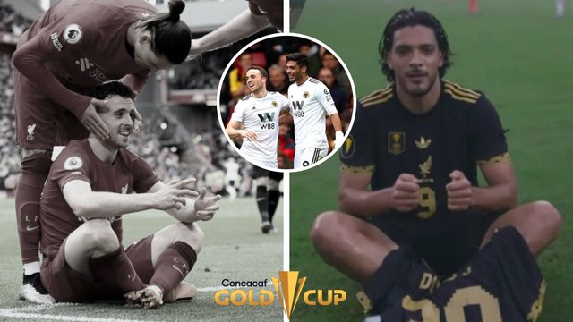 Raúl Jiménez dedica su gol en la final de la Copa Oro a Diogo Jota