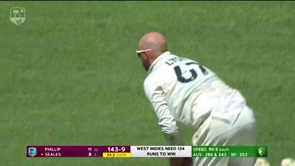 Lyon wraps up Australia series win with brilliant caught and bowled