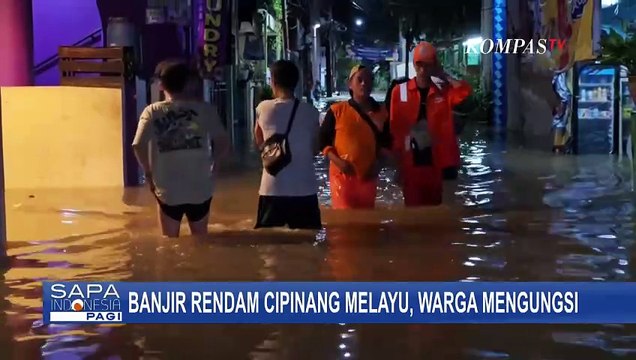Rumah Terendam Banjir, Warga di Cipinang Melayu Terpaksa Mengungsi SAPA PAGI