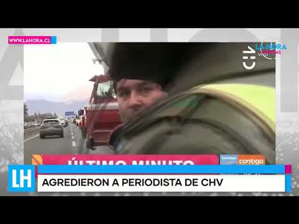 La Hora Noticias: Camioneros en plena manifestación agreden a periodista