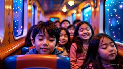 Dreamland Train Lullaby 🚂 | Sleepy Night Song for Kids | Bedtime Rhymes by Kids Islamic Garden