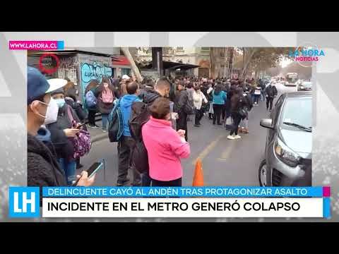 LH Noticias: Delinciente que cayó a la línea del Metro generó colapso en Santiago